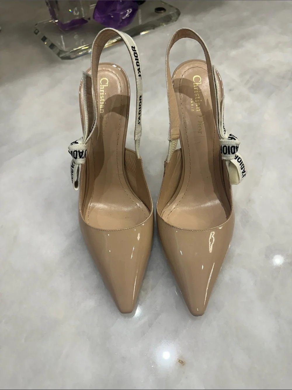 Christian Dior J'Adior patent leather sling back Pump - Picture 2 of 9